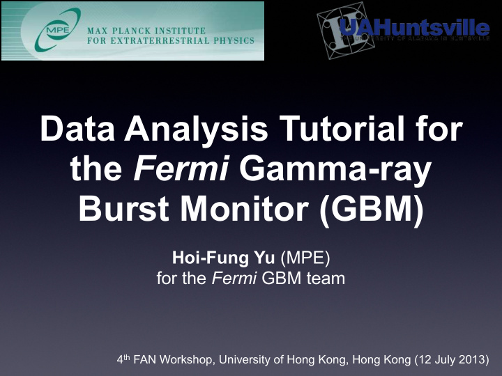 data analysis tutorial for the fermi gamma ray burst