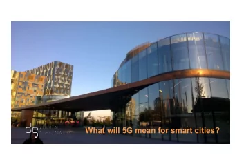 What will 5G mean for smart cities?  Painted Hall,  Old Royal Naval College  Royal  Borough