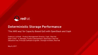 Deterministic Storage Performance  'The AWS way' for Capacity Based QoS with OpenStack and Ceph