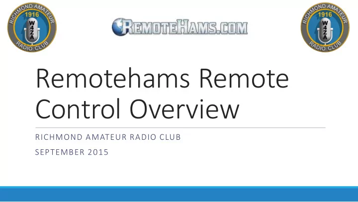 control overview