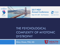 the psychological complexity of myotonic dystrophy