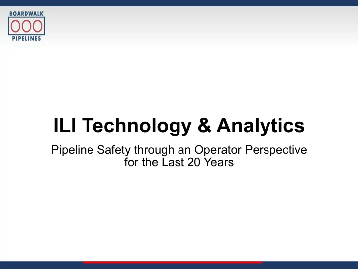 ili technology analytics