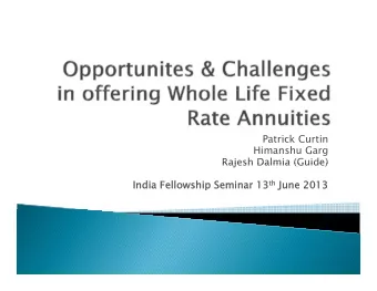 Patrick Curtin  Himanshu Garg  Rajesh Dalmia (Guide)  Rajesh Dalmia (Guide) th June 2013  India