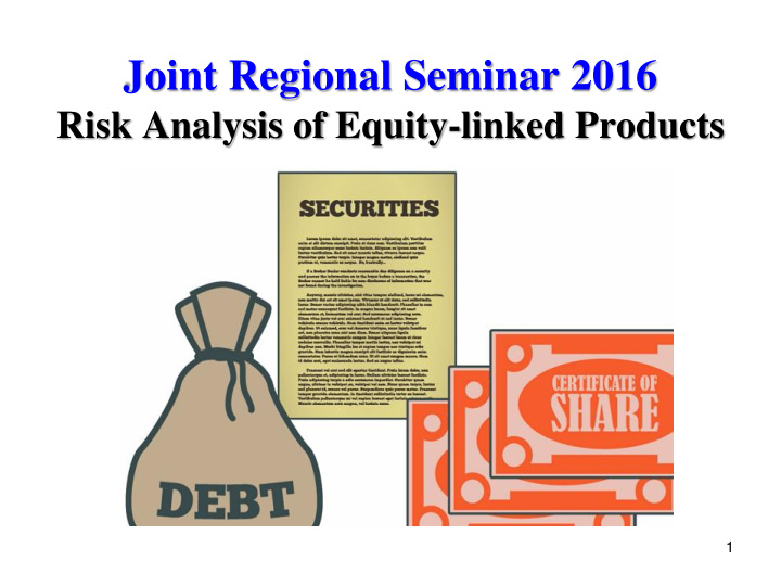 joint regional seminar 2016