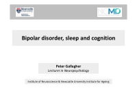 bipolar disorder sleep and cognition bipolar disorder