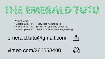 emerald.tutu@gmail.com    vimeo.com/266553400    Unit scale  Network scale  Regional scale