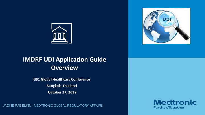 imdrf udi application guide overview