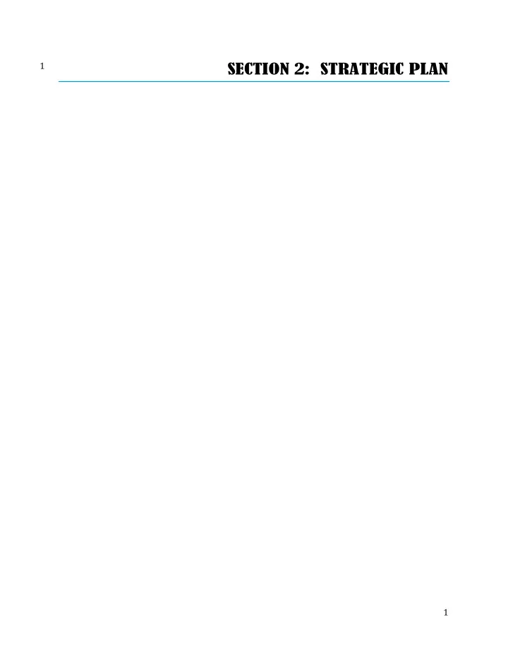 section 2 strategic plan