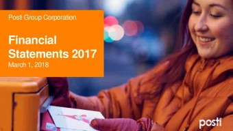 Financial  Statements 2017  March 1, 2018  Agenda   Highlights of 2017   October-December