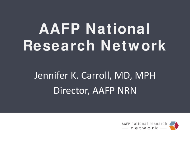 aafp national research network