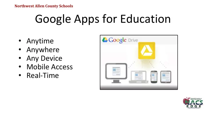 google apps for education