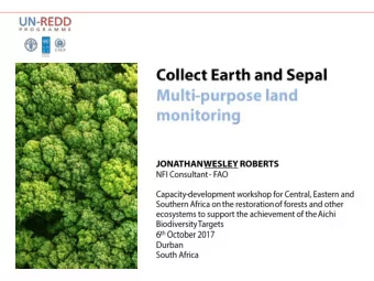 History    Open Foris Initiative www.openforis.org    Collect, Collect Mobile and Collect