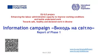 Information campaign     Report of Phase 1