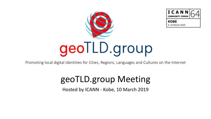 geotld group meeting