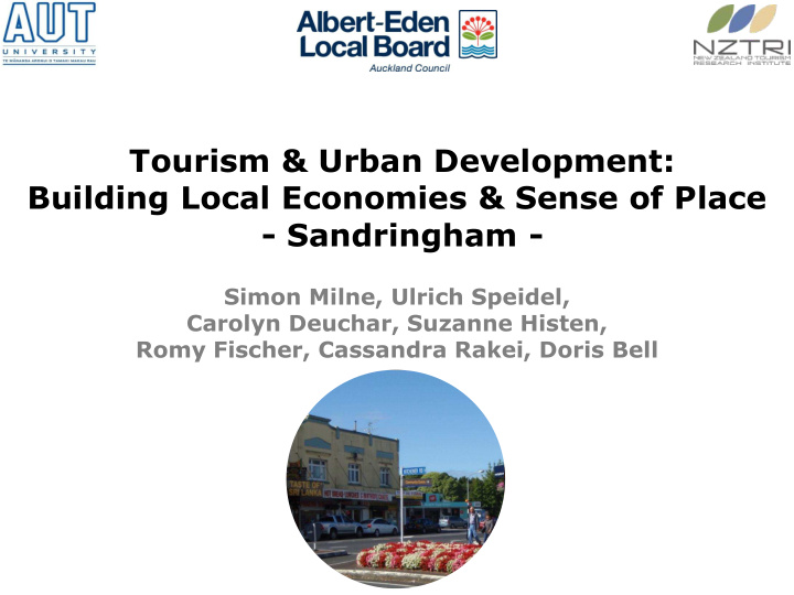 building local economies sense of place