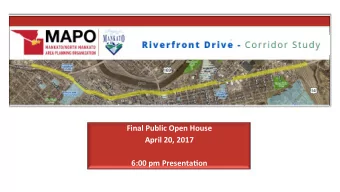 Final  Public  Open  House    April  20,  2017      6:00  pm