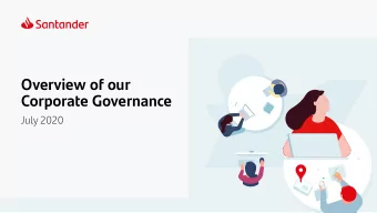 Overview of our  Corporate Governance  July 2020  Important Information  Non-IFRS and alternative