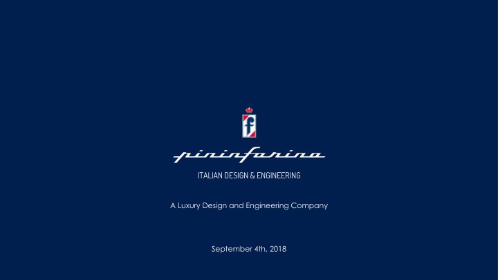 italian design engineering
