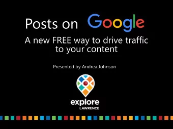 Posts on  A new FREE way to drive traffic  to your content  NK YOU PARTNERS  Presented by Andrea
