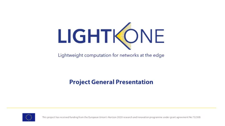 project general presentation