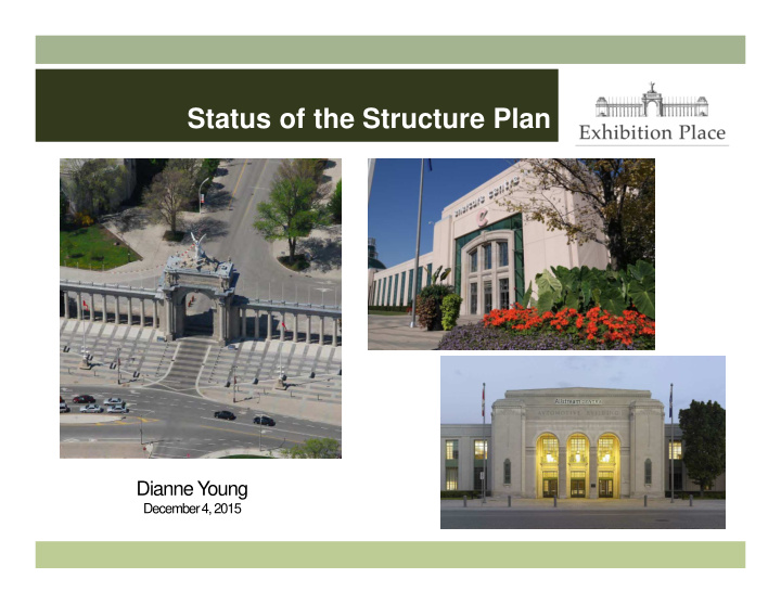 status of the structure plan