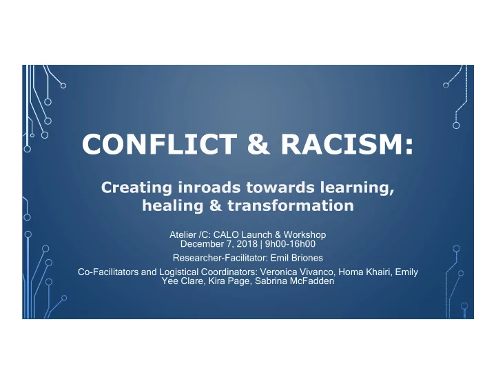 conflict racism