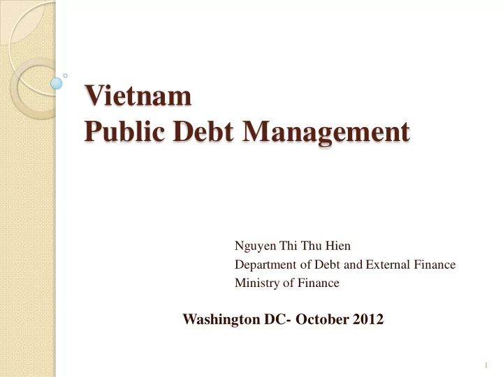 vietnam public debt management