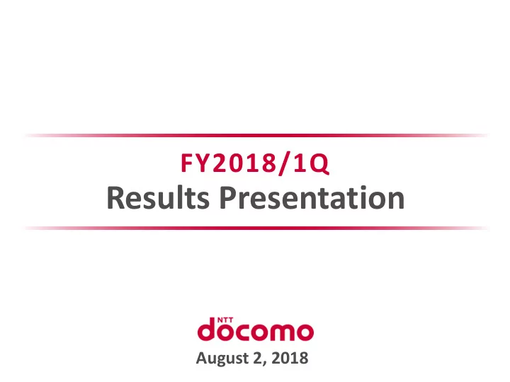 results presentation