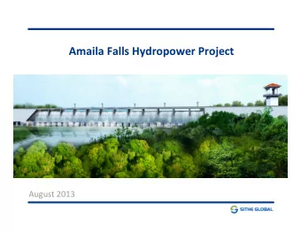 Amaila  Falls  Hydropower  Project          August  2013    Overview  2