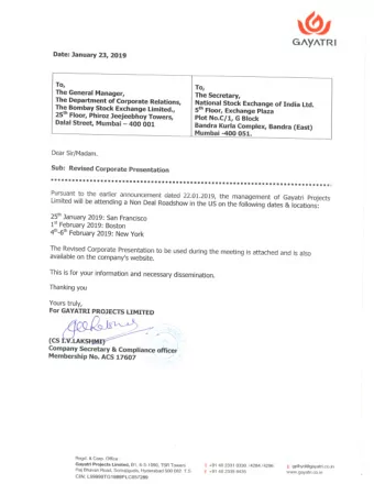 @r  G^y^TRt Date: January 29,zOLg  To,  To, The General Manager, The Secretary, The Department of