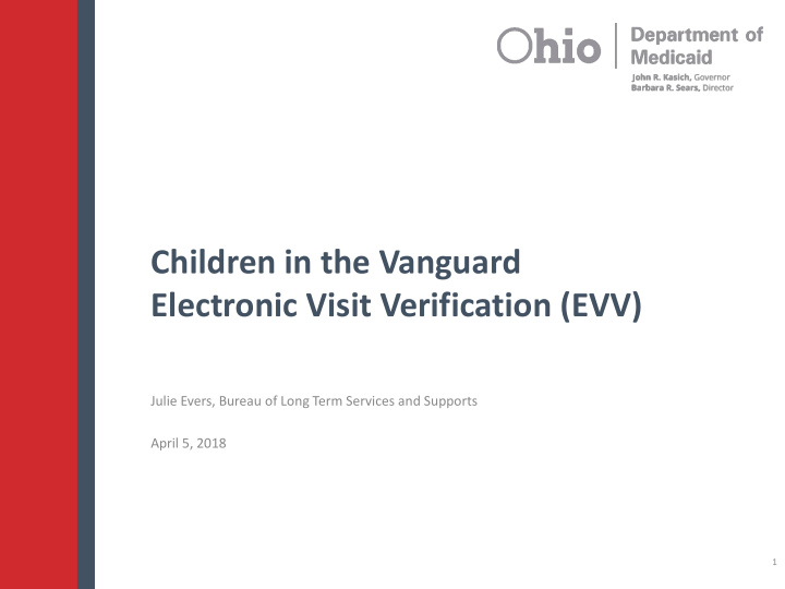 children in the vanguard electronic visit verification evv