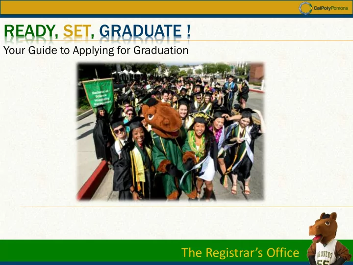 ready set graduate