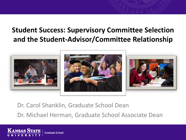 student success supervisory committee selection