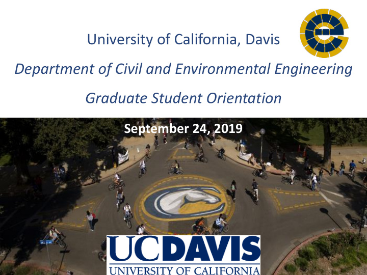 university of california davis department of civil and