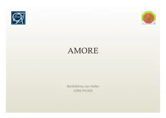 AMORE  BarthlmyvonHaller  CERNPH/AID  AMORE Visualization  A generic