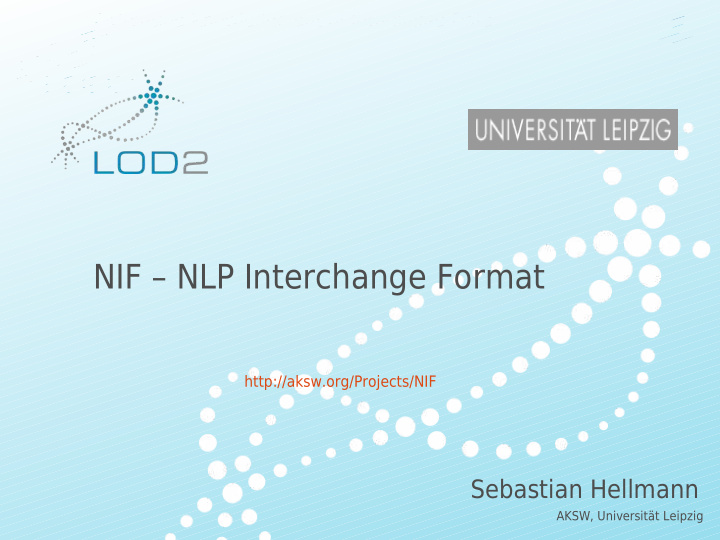 nif nlp interchange format