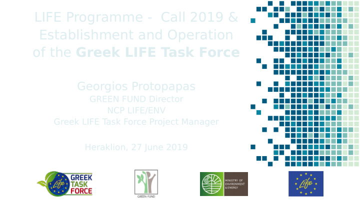 life programme call 2019 establishment and operation of