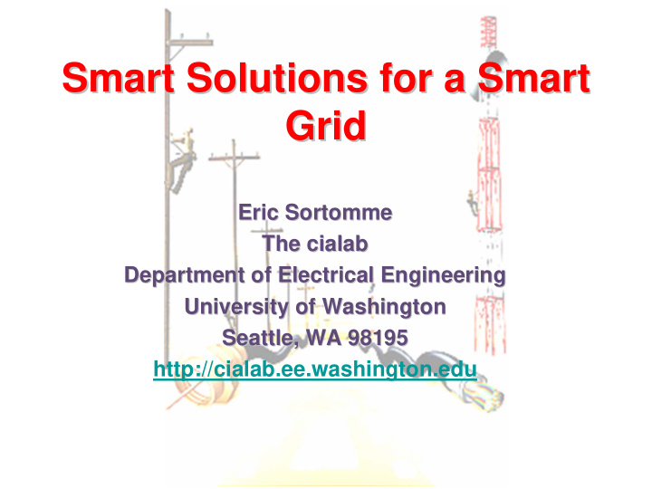 smart solutions for a smart smart solutions for a smart