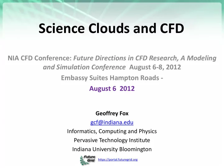 science clouds and cfd
