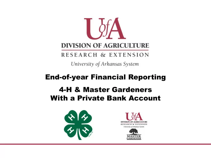 with a private bank account purpose