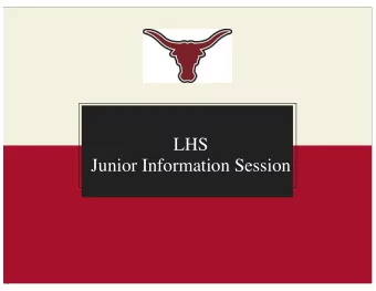 LHS  Junior Information Session  JUNIOR CLASS EDMODO  Edmodo is in, Remind is out!  Download Edmodo