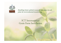 ict international grain farm installation transmission