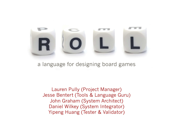 a language for designing board games