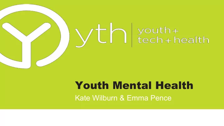 youth mental health