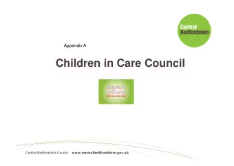 Children in Care Council Central Bedfordshire Council
