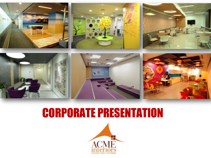 corporate presentation contents