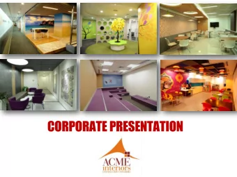 CORPORATE PRESENTATION  CONTENTS  Overview  Our Vision &amp; Mission  Our Core values
