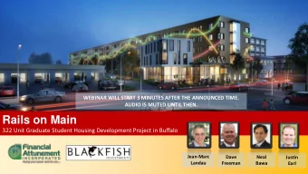 Rails on Main  322 Unit Graduate Student Housing Development Project in Buffalo  Jean-Marc  Neal