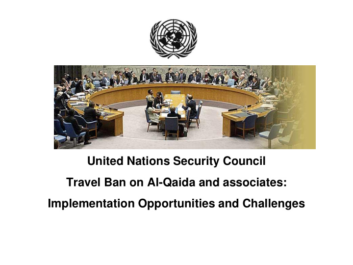 united nations security council travel ban on al qaida