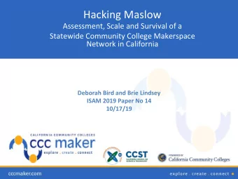 Deborah  Bird  and  Brie  Lindsey   ISAM  2019  Paper  No  14